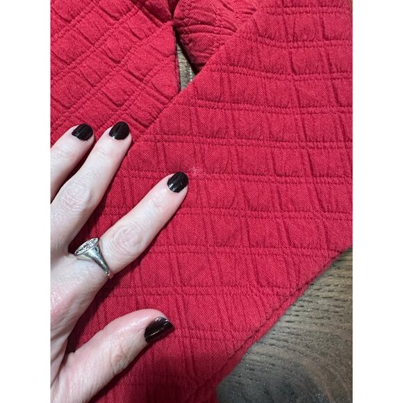 J.Crew Quilted Red Turtleneck Sweater - Picture 5 of 5